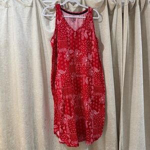 Soft Red 90s Nightgown‎